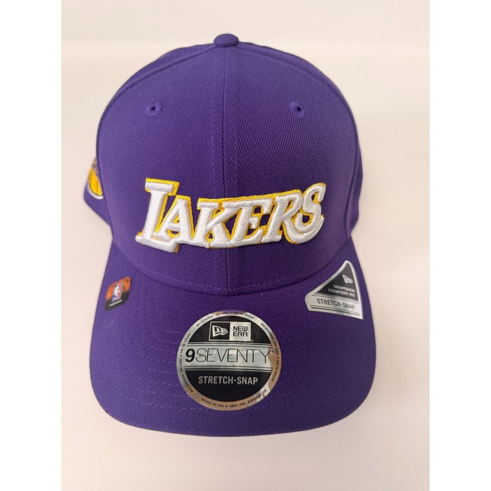 New Era 9SEVENTY LA Lakers Purple Stretch Snapback Hat Cap NBA NWT